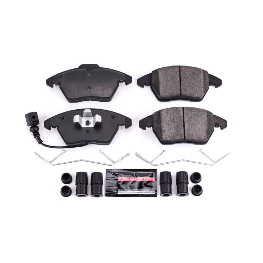 PowerStop Z23-1107 PowerStop - Z23 Daily Driver Carbon-Fiber Ceramic Brake Pads with Hardware Kit