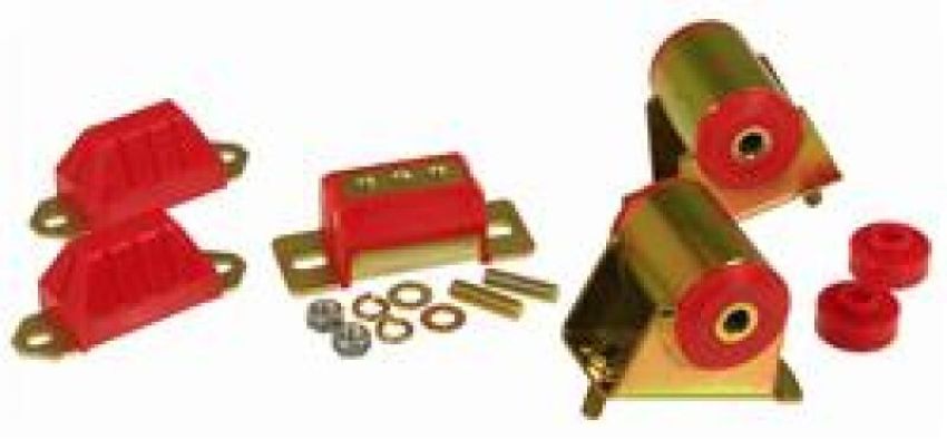 Prothane 1-1902 87-96 Jeep YJ Drivetrain Kit - Red