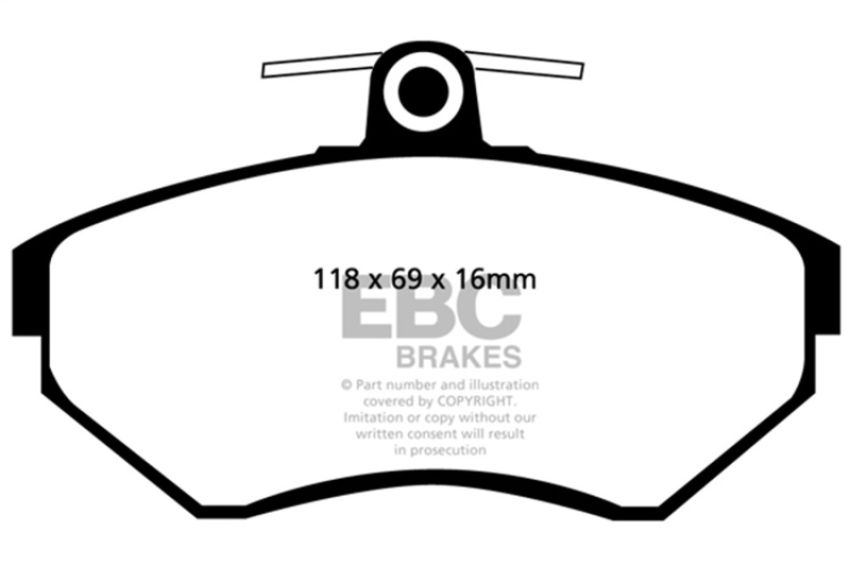 EBC Brakes DP31112C Redstuff Ceramic Low Dust Brake Pads