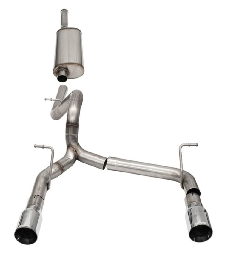 CORSA Performance 21124 Corsa 2018-2024 Jeep Wrangler JLU 3.6L 2.75in Sport Cat-Back Exhaust w/ 4in Tips