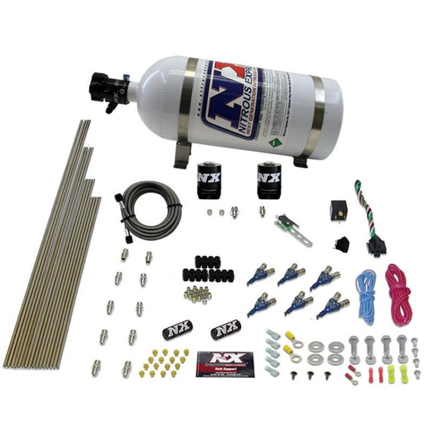Nitrous Express 80006-10 6-CYL GAS (150-225-300-375HP) WITH 10LB BOTTLE