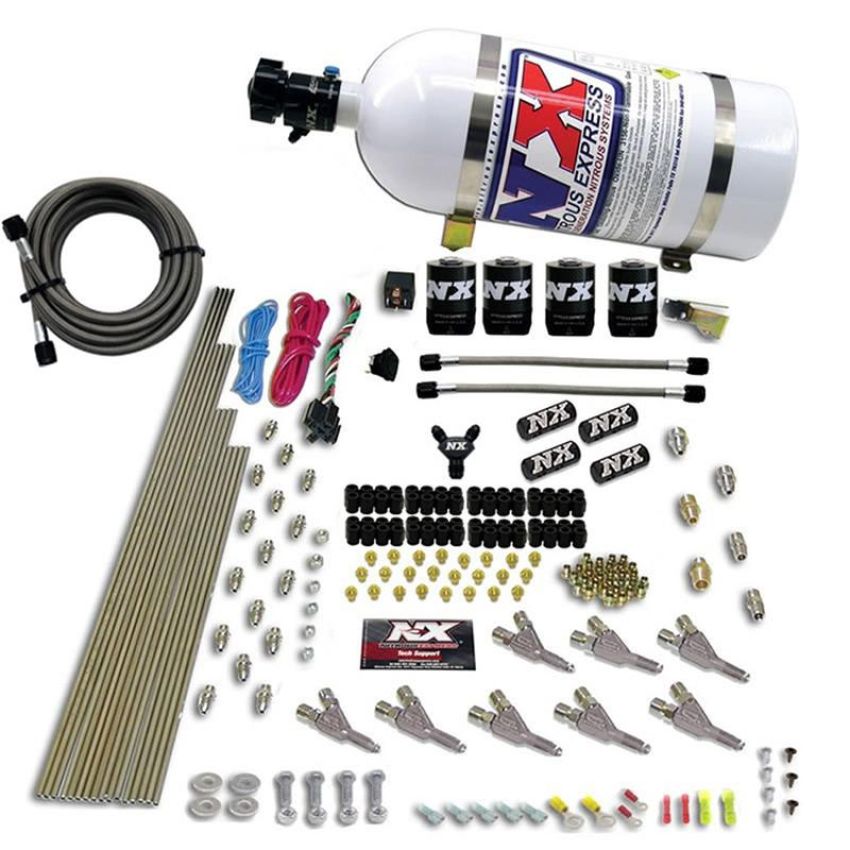 Nitrous Express 80016-10 VORTECH NOZZLE SYSTEM WITH 10LB BOTTLE