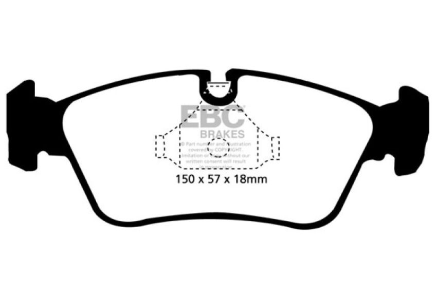 EBC Brakes DP21211 Greenstuff 2000 Series Sport Brake Pads