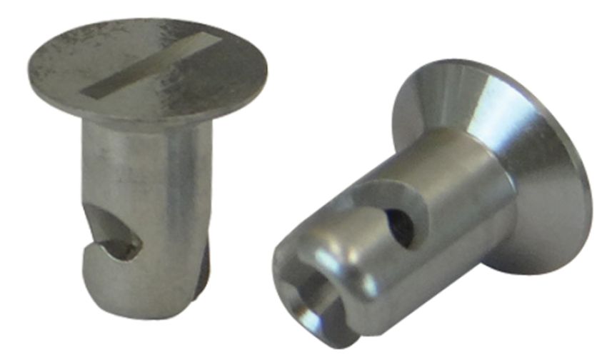 Moroso 71296 Quick Fastener - Flush Head - 5/16in x .450in - Aluminum - 10 Pack