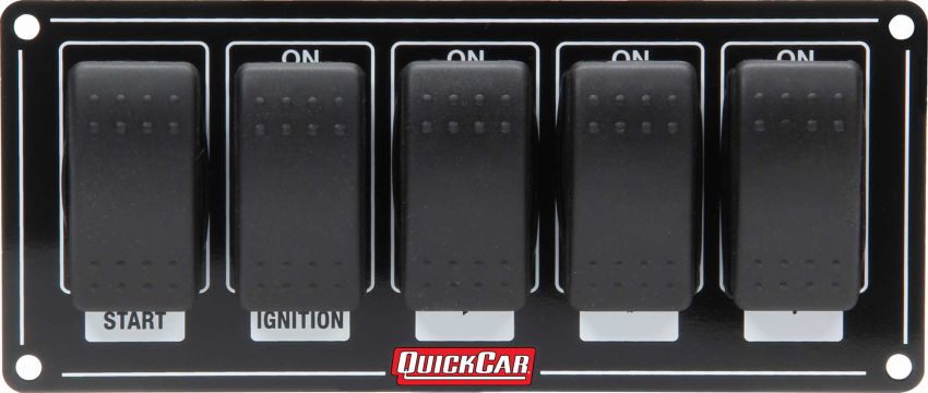 QUICKCAR RACING PRODUCTS QRP52-865 Ignition Panel w/ Rocker Switches