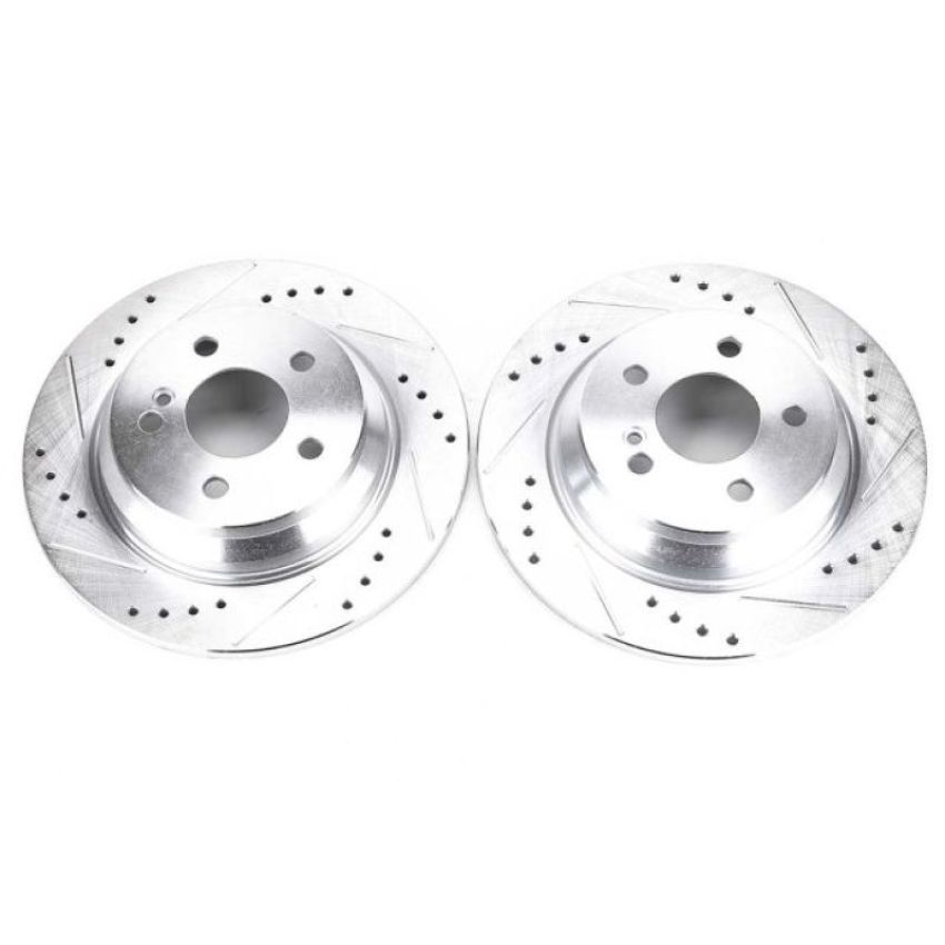 PowerStop EBR1049XPR PowerStop Evolution Performance Drilled, Slotted & Plated Brake Rotor Pair