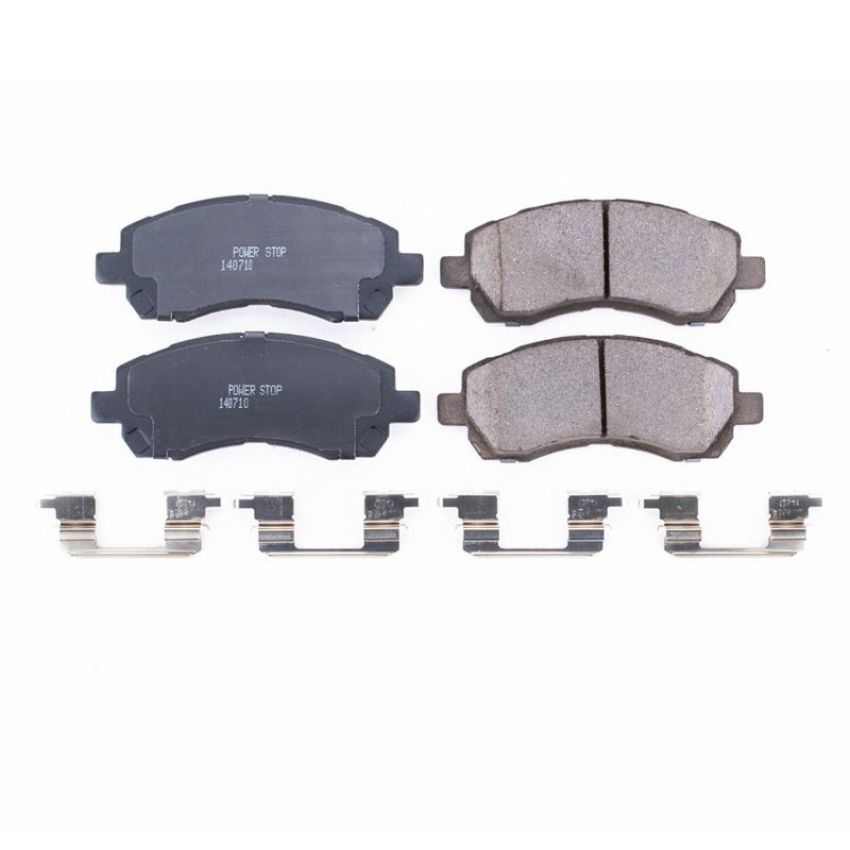 PowerStop 17-722 PowerStop - Z17 Low-Dust Ceramic Brake Pads with Hardware