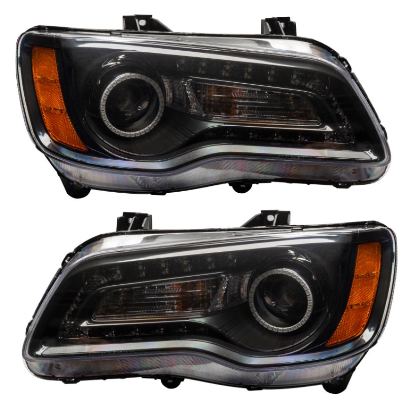 Oracle Lighting 7731-334 SMD Pre-Assembled Headlights, Non-HID, Black Bezel, ColorSHIFT(tm) DRL