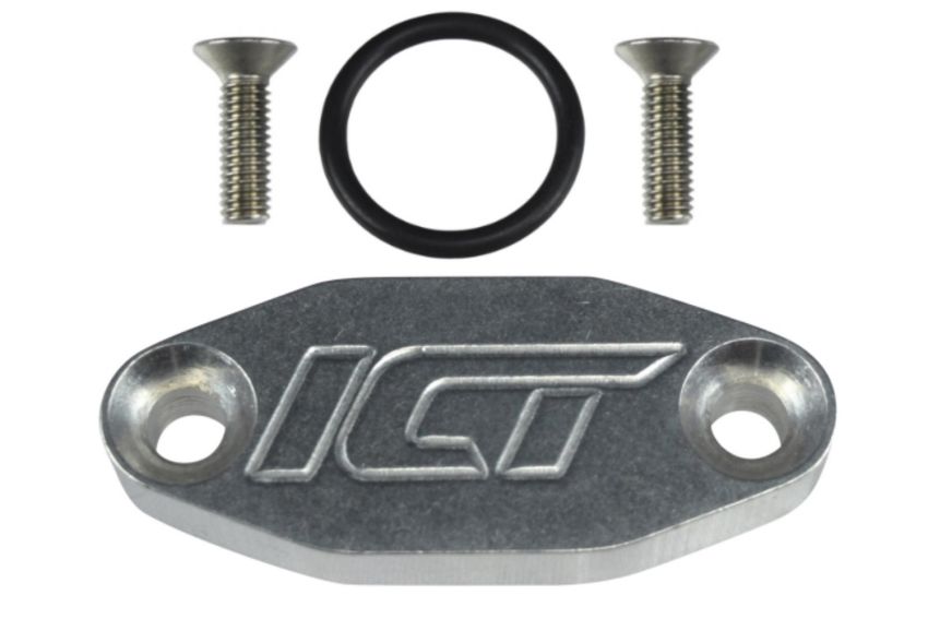 ICT BILLET ICT551621 Oil Port Adapter Cooler Delete Block Off Plate