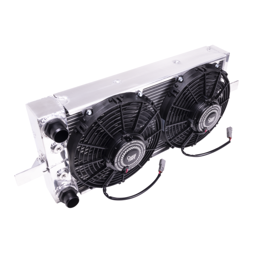 Chase Bays CB-11RAD-20AN-10FAN Honda Civic/Integra -20AN Tucked Aluminum Radiator w/2 10in Ultra Fans
