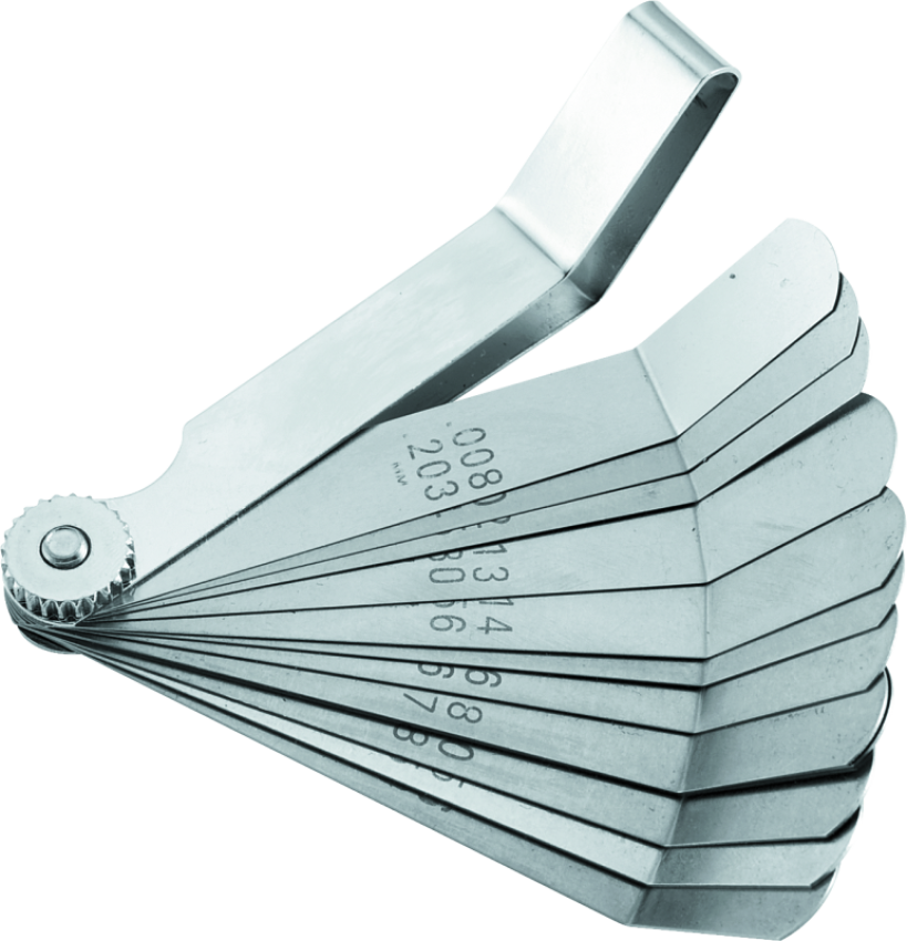 BikeMaster 151525 12-Blade Angled Combination Tappet Feeler Gauge Set - Pack of 3