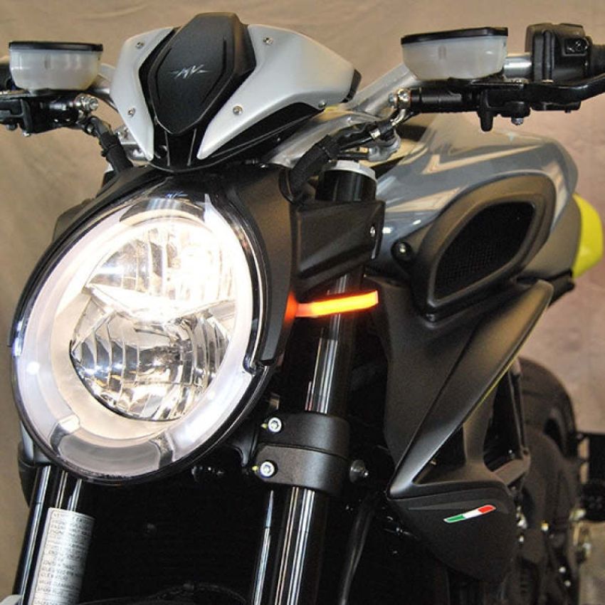 New Rage Cycles DRAG19-FB 19+ MV Agusta Dragster 800 Front Turn Signals