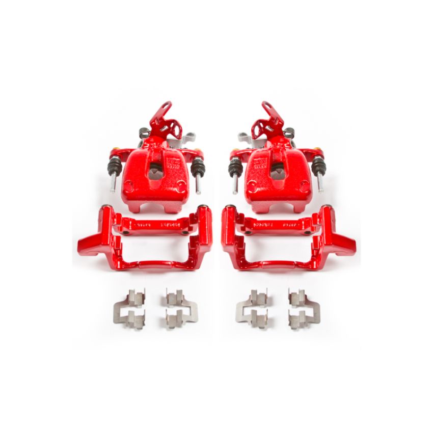 PowerStop S2976 Red Powder Coated Calipers
