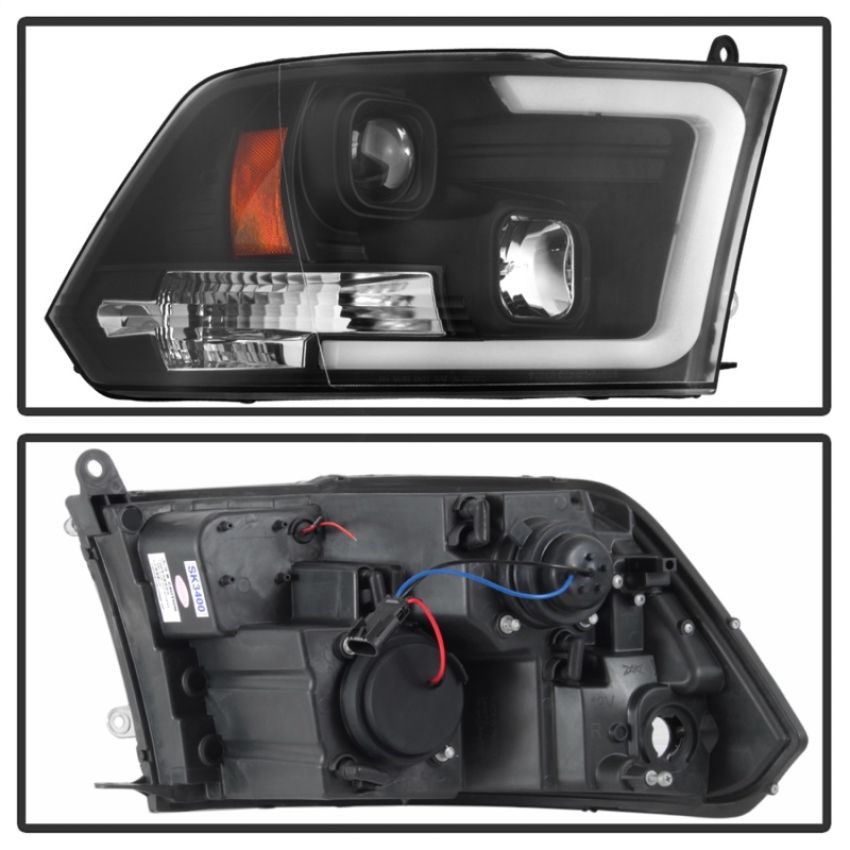 SPYDER 5084811 Projector Headlights - Version 2 - Light Bar DRL - Black