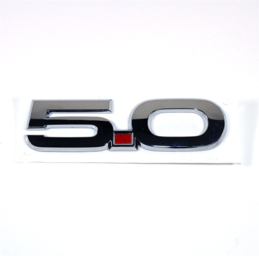 Ford Racing M-1447-M50A 2015-2023 Mustang 5.0L Fender Emblems/Badges-Chrome-Pair