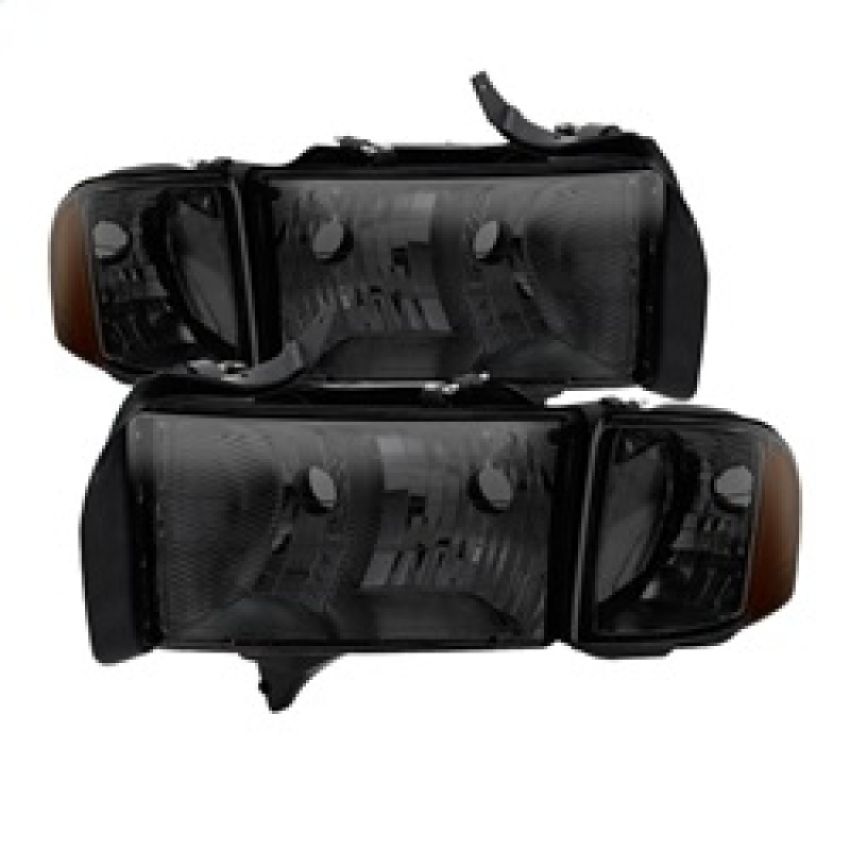 SPYDER 9032172 Xtune Dodge Ram Sport Model Only 1999-2002 OEM Headlights Smoked HD-JH-DR99-SP-SM