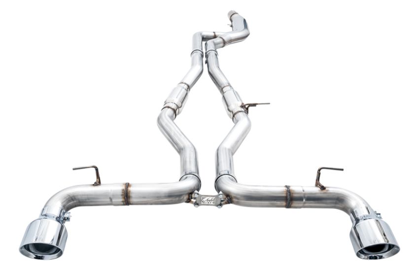 AWE Tuning 3015-32116 2020 Toyota Supra A90 Track Edition Exhaust - 5in Chrome Silver Tips