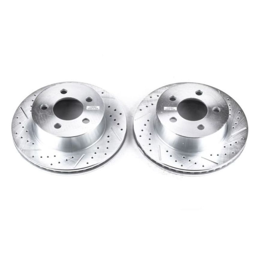 PowerStop AR8745XPR PowerStop Evolution Performance Drilled, Slotted & Plated Brake Rotor Pair
