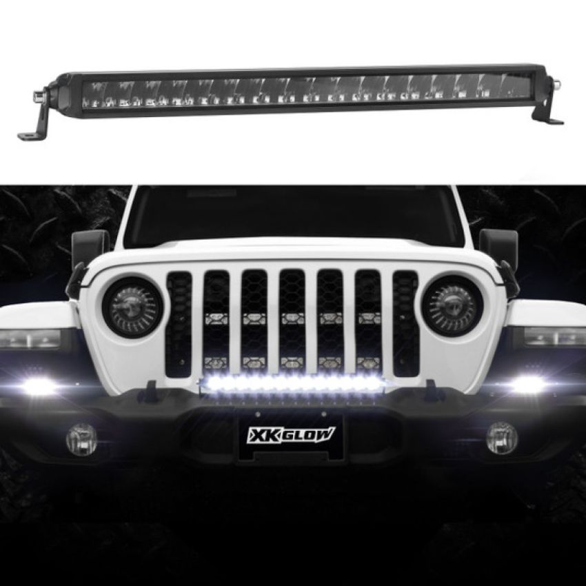 XKGLOW XK064010-D XK Glow Razor Light Bar Auxiliary High Beam Driving No Wire & Switch 10in