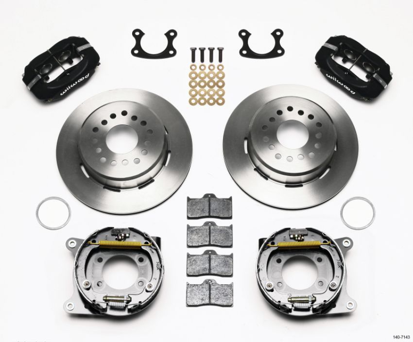 Wilwood 140-7143 Forged Dynalite P/S Park Brake Kit Small Ford 2.66in Offset