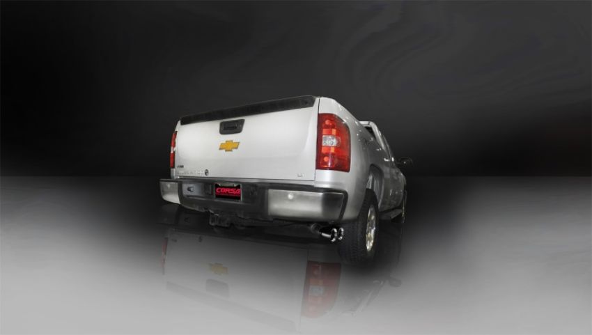CORSA Performance 14523BLK Corsa 2011-2013 GMC Sierra Ext. Cab/Std. Bed 1500 6.2L V8 Black Sport Cat-Back Exhaust