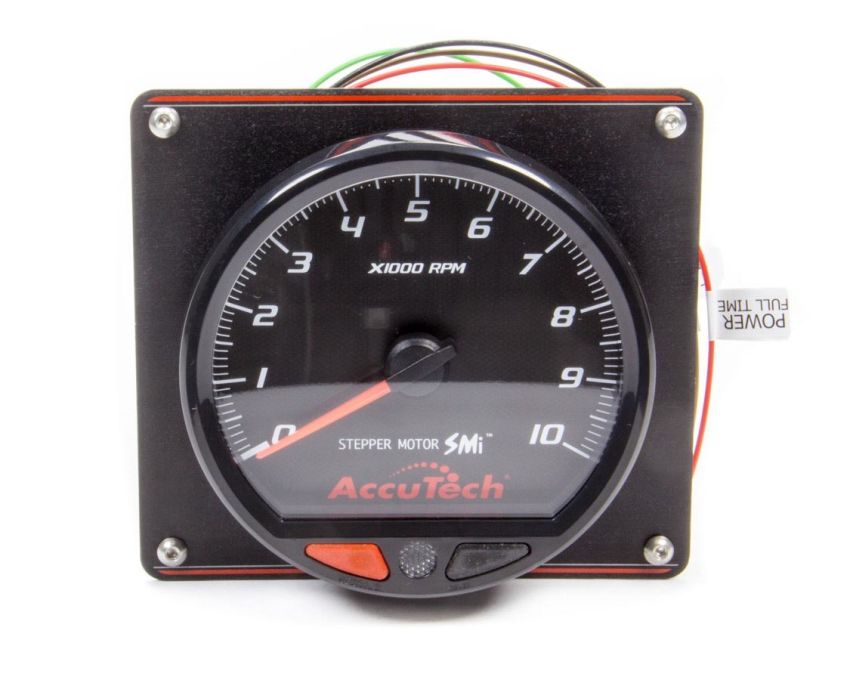 LONGACRE LON52-44477 SMI Tach Black Tach 4.5 in w/Black Panel