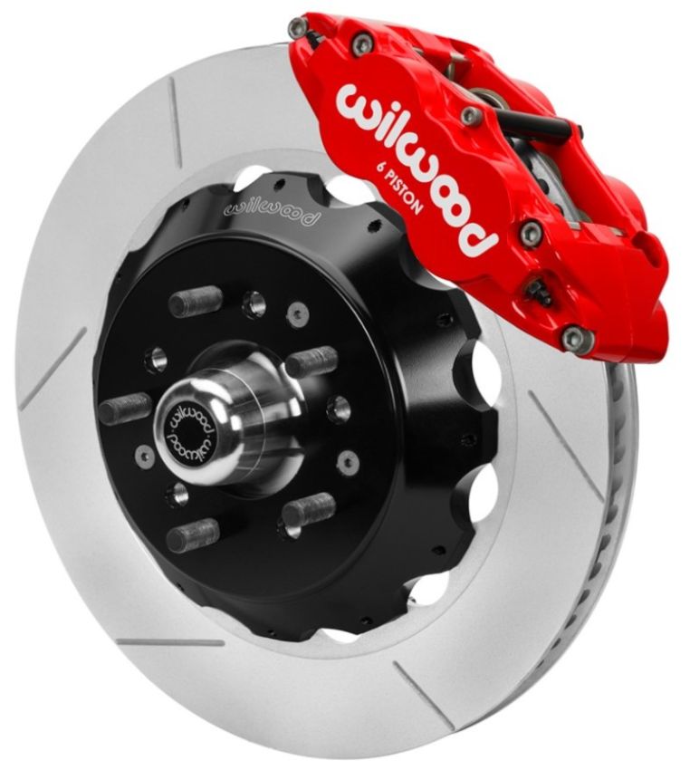 Wilwood 140-15983-R 70-81 FBody/75-79 A&XBody FNSL6R Frt BBK 14in Rtr Red Calipers Use w/ Pro Drop Spindle