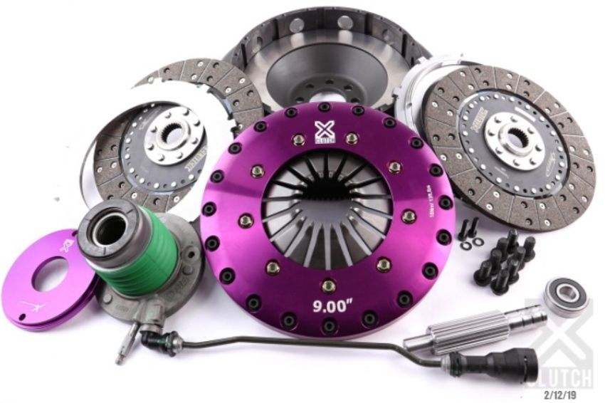 XCLUTCH XKCR23632-2G 14-19 Chevrolet Corvette 6.2L 9in Twin Solid Organic Clutch Kit