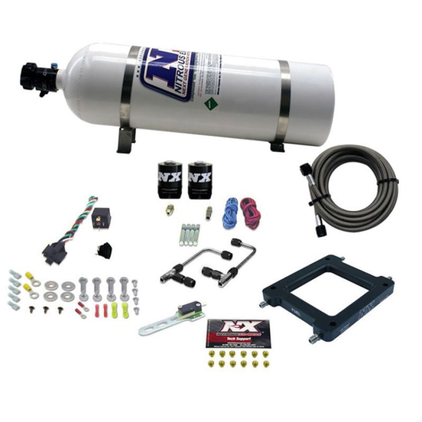 Nitrous Express 60075-15 Dominator Gemini STAGE 6 ALCOHOL WITH 15LB BOTTLE