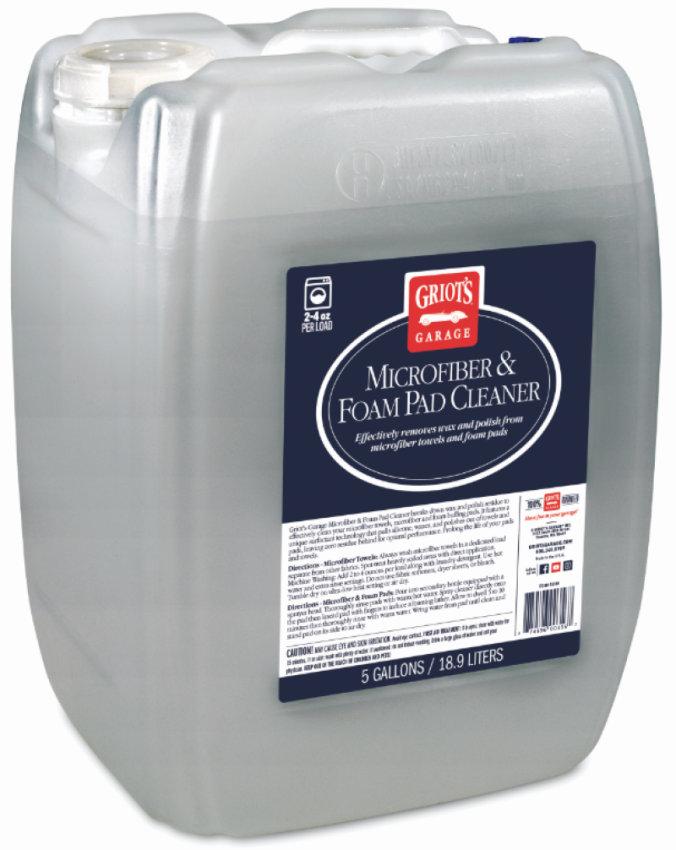 Griots Garage 55109 Microfiber & Foam Pad Cleaner - 5 Gallons (Minimum Order Qty of 2 - No Drop Ship)