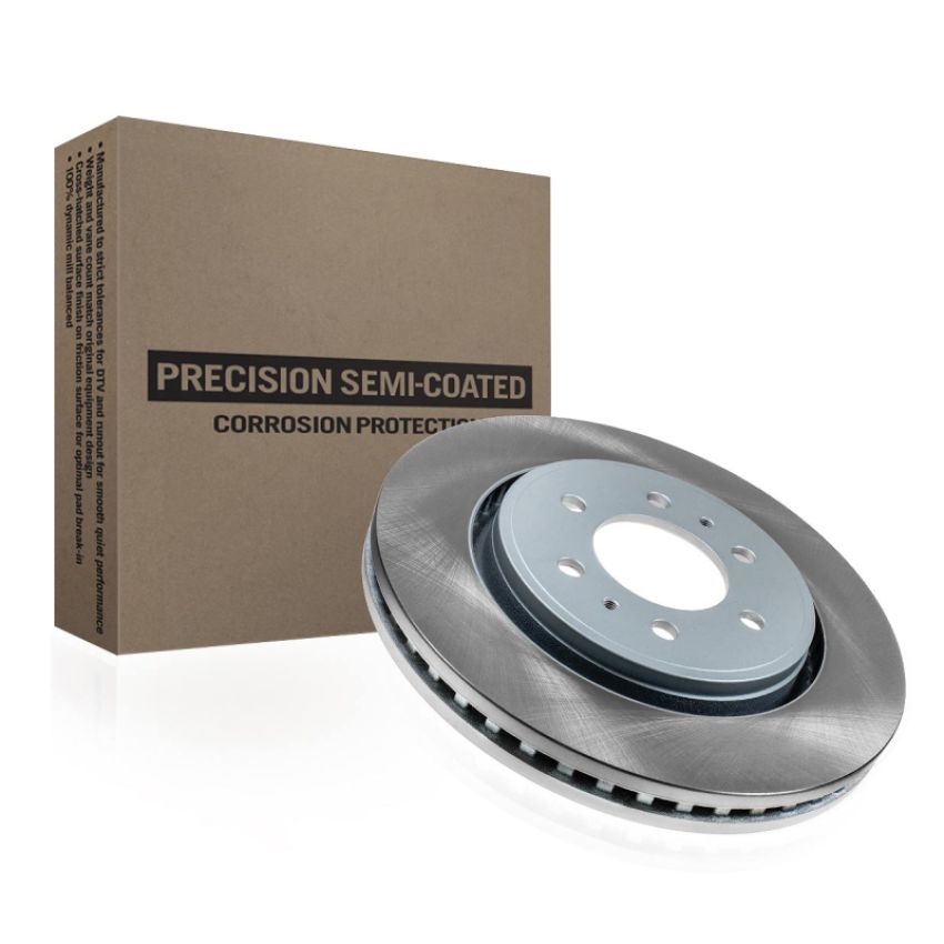 PowerStop EBR855SCR PowerStop Coated Hat and Edge Rotor