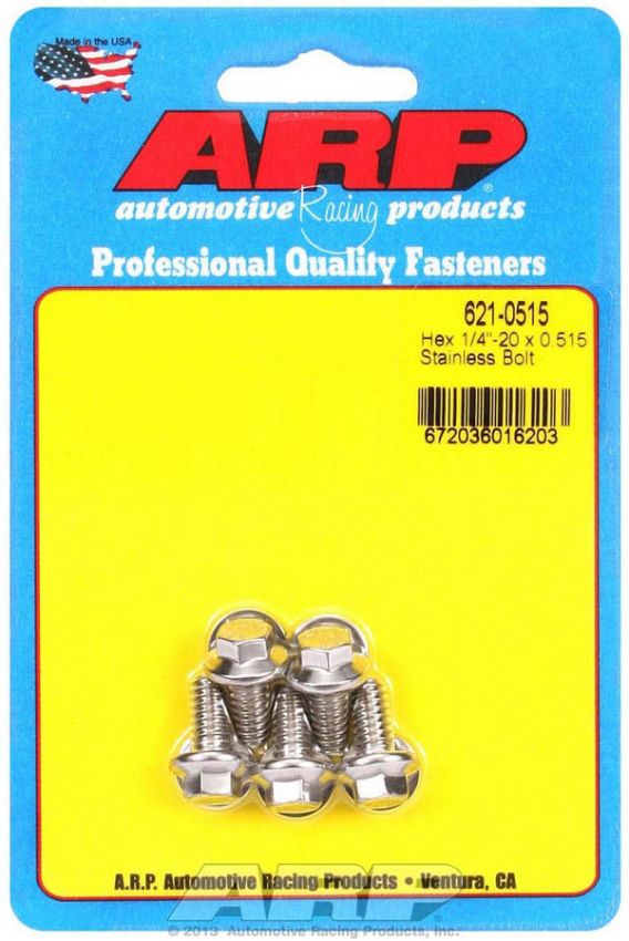 ARP ARP621-0515 S/S Bolt Kit - 6pt. (5) 1/4-20 x .515
