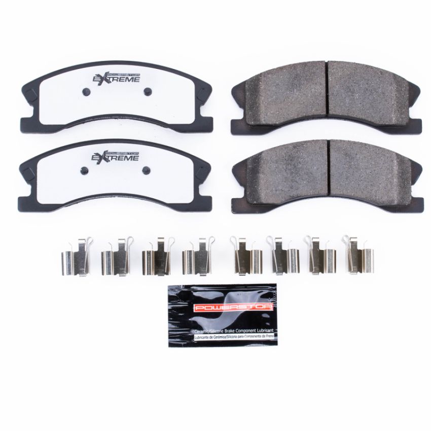 PowerStop Z26-945 PowerStop - Z26 Performance Carbon-Fiber Ceramic Brake Pads with Hardware Kit