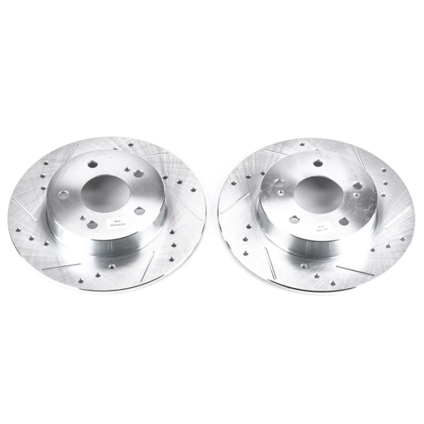 PowerStop JBR752XPR PowerStop Evolution Performance Drilled, Slotted & Plated Brake Rotor Pair