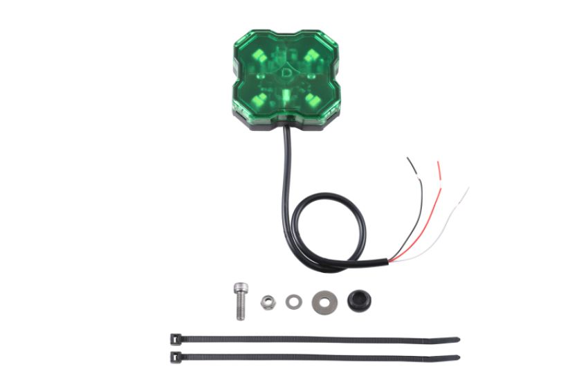 Diode Dynamics DD7432 Stage Series Single Color LED Rock Light - Green Hookup (one)