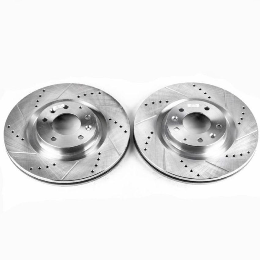 PowerStop JBR968XPR PowerStop Evolution Performance Drilled, Slotted & Plated Brake Rotor Pair