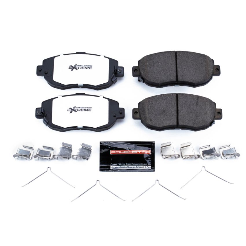 PowerStop Z26-619 PowerStop - Z26 Performance Carbon-Fiber Ceramic Brake Pads with Hardware Kit