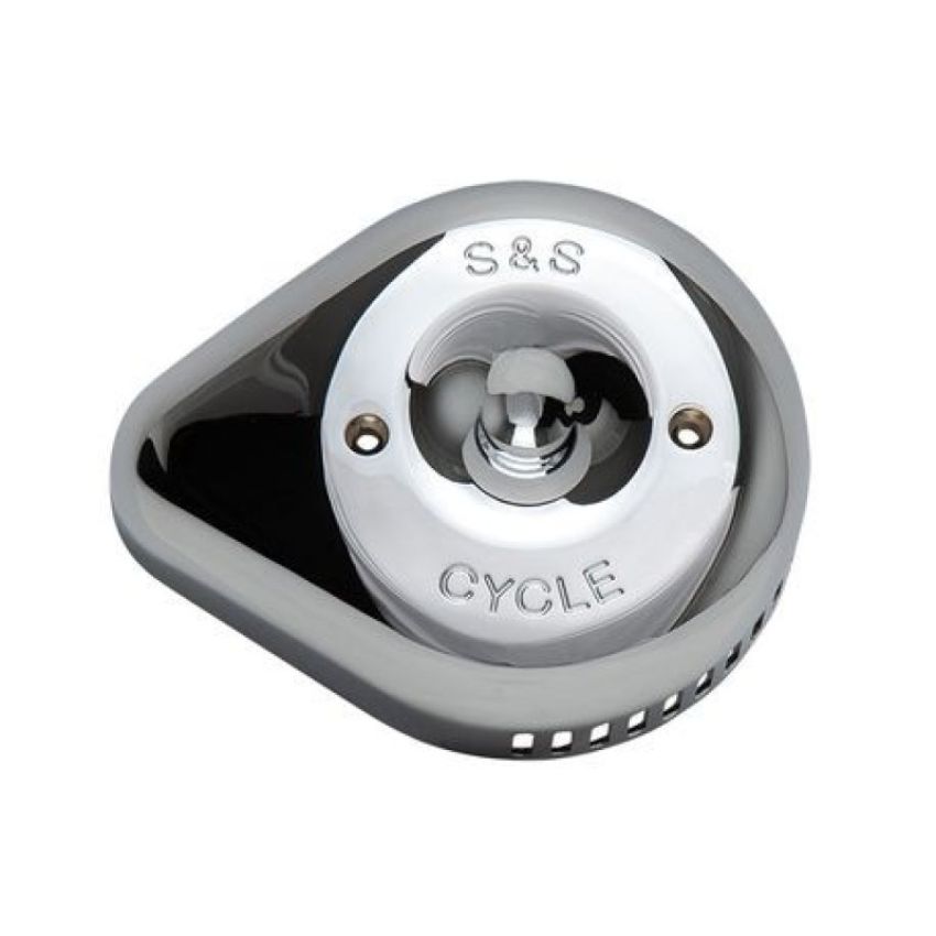 S&S Cycle 170-0532 Stealth Slasher Teardrop Air Cleaner Cover - Chrome