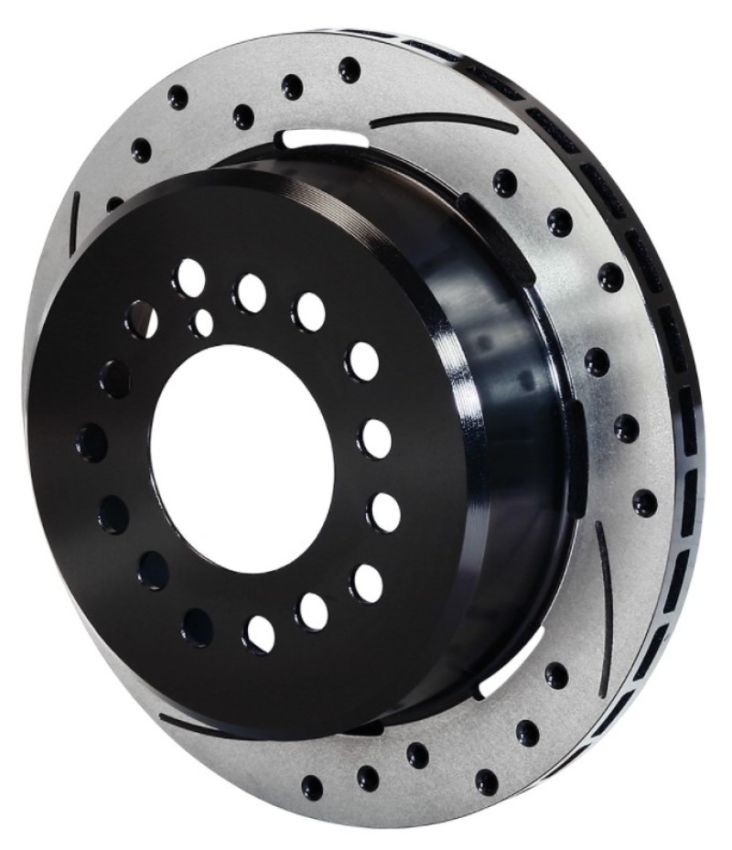 Wilwood 160-10051-BK Rotor-2.32in Offset-SRP-BLK-Drill-LH 12.19 x .810-5 x 4.75in-.44/.48/.50 Studs