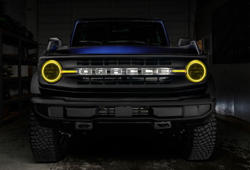 Oracle Lighting 1471-334 ColorSHIFT(tm) Headlight Halo Kit w/DRL Bar - Base Headlights