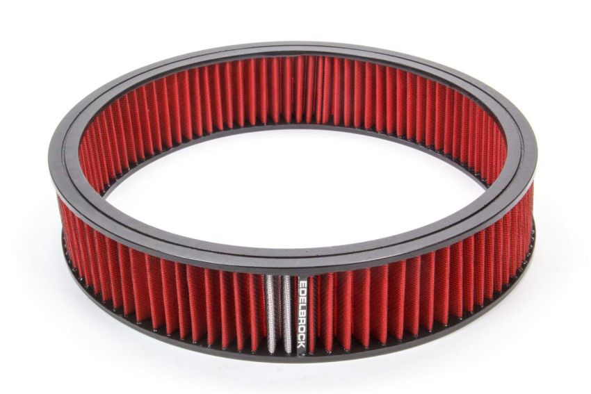 EDELBROCK EDE43666 Air Filter Element Red 14in x 3in