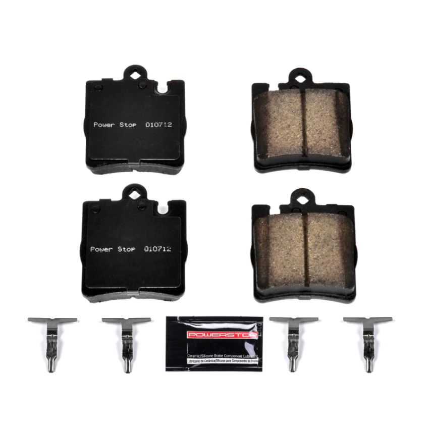 PowerStop Z23-876 PowerStop - Z23 Daily Driver Carbon-Fiber Ceramic Brake Pads with Hardware Kit