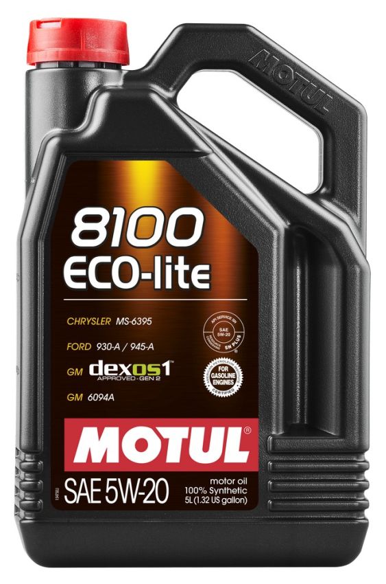 Motul 109104 8100 ECO-CLEAN 0W20 - 5L - Synthetic Engine Oil