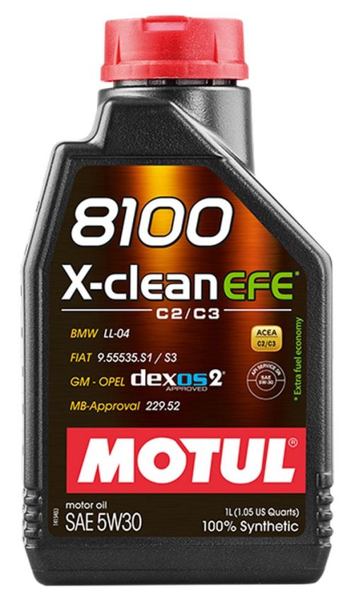 Motul 107210 8100 X-CLEAN EFE 5W30 - 1L - Synthetic Engine Oil