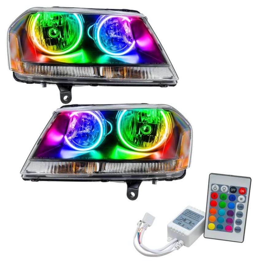 Oracle Lighting 8101-504 SMD Pre-Assembled Headlights, Black Bezel, ColorSHIFT(tm) - Simple