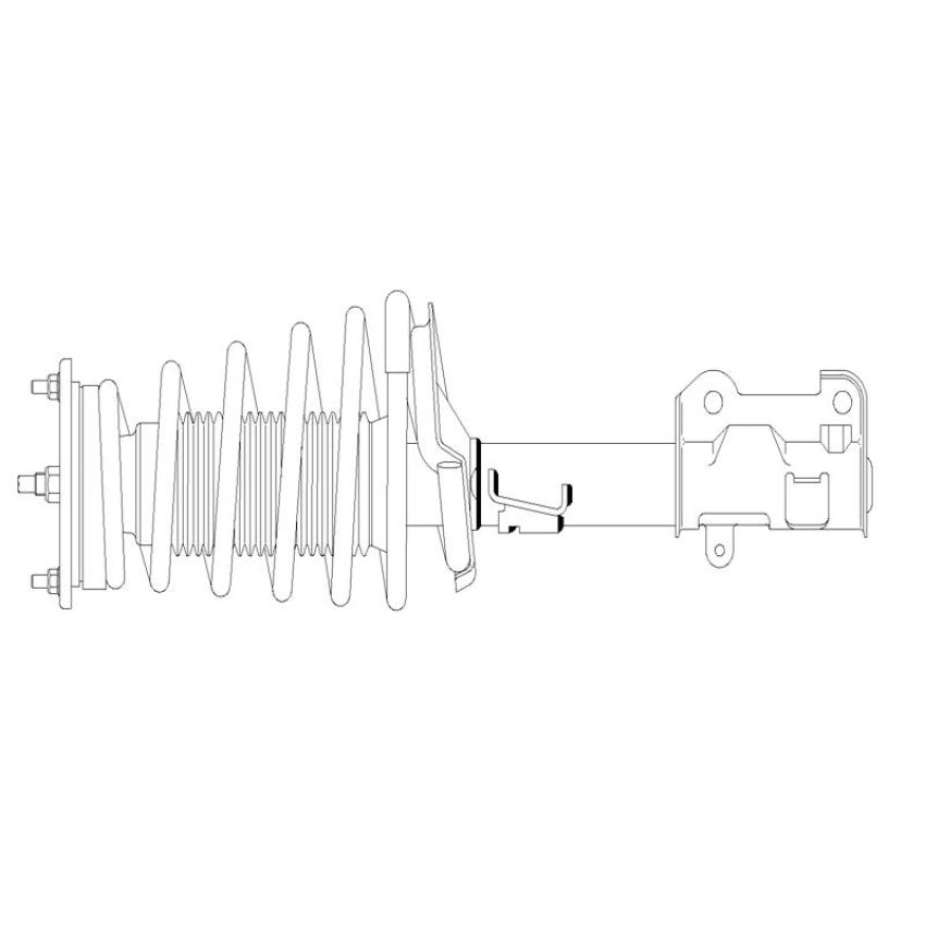 GSP 810403 Chevrolet, GMC Suspension Strut and Coil Spring Assembly  - Front Right