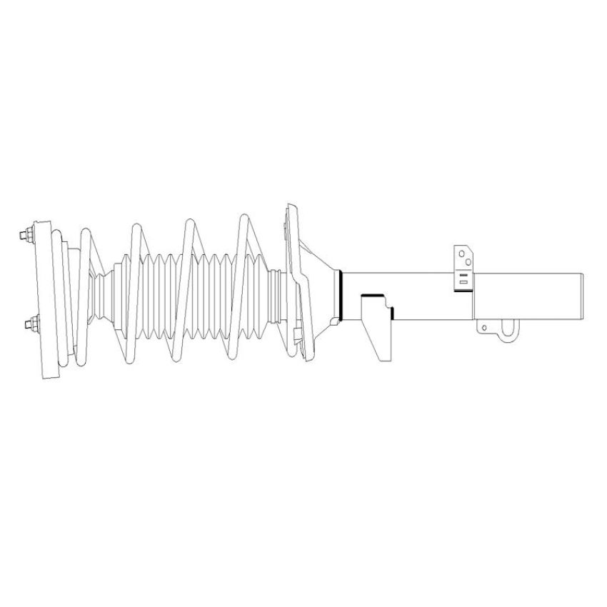 GSP 810404 BMW Suspension Strut and Coil Spring Assembly  - Front Left