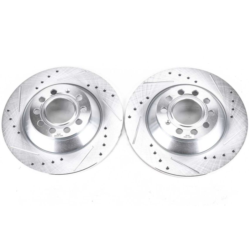 PowerStop EBR1008XPR PowerStop Evolution Performance Drilled, Slotted & Plated Brake Rotor Pair