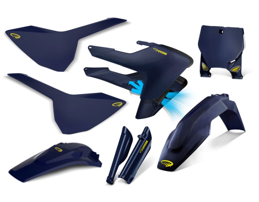 Cycra 1CYC-9321-89 16-18 Husqvarna FC250 Powerflow Body Kit - OEM Blue