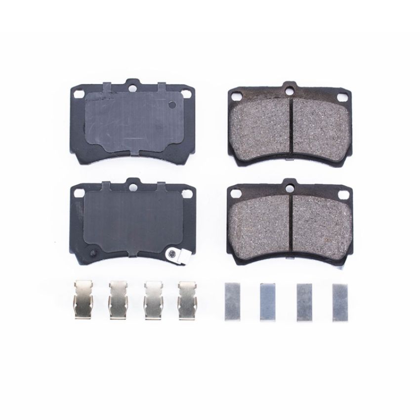 PowerStop 17-466 PowerStop - Z17 Low-Dust Ceramic Brake Pads with Hardware